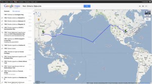 Google Maps Chine Etats-unis à pied