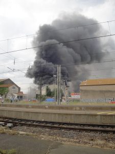 Incendie à la gare d'Agde