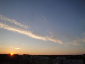 Levé de soleil sur Montpellier le 06 06 2016